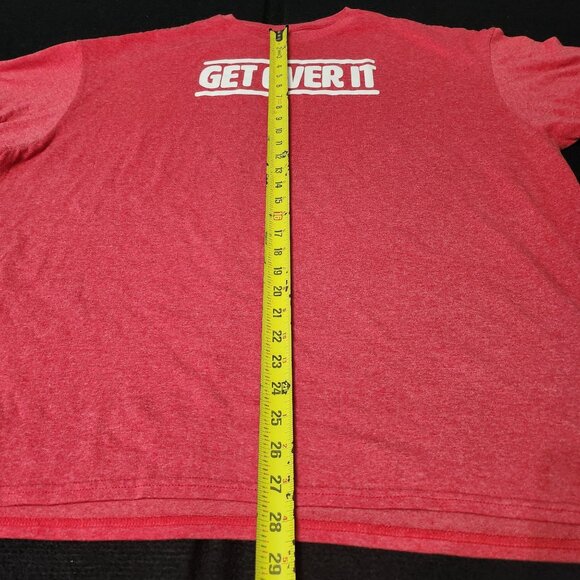 Red "Get Over‎ It" Graphic Tee - Picture 2 of 4